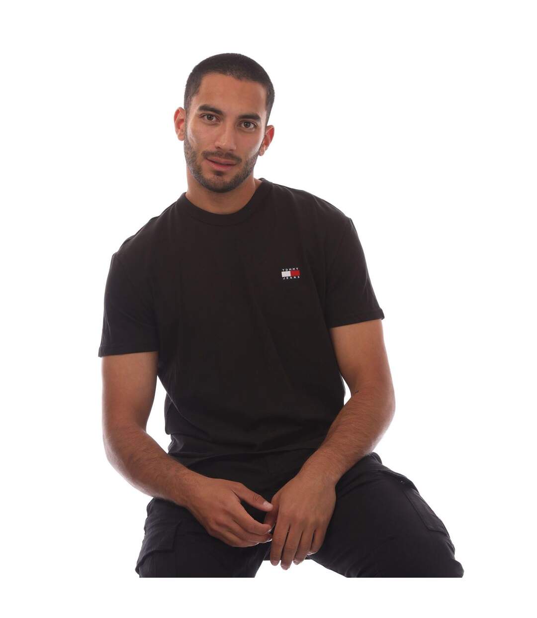 T-shirt Style Ton Sur Ton Homme Noir Tommy Jeans-1