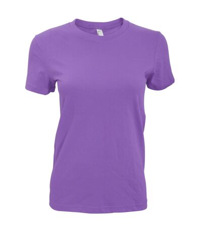 American Apparel - T-shirt à manches courtes - Femme (Pourpre) - UTRW4036
