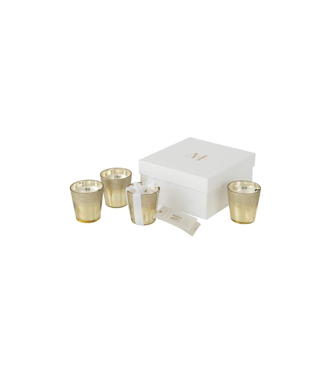 Lot de 4 Bougies Parfumées Deluxe 7cm Oud Amber-2