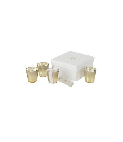 Lot de 4 Bougies Parfumées Deluxe 7cm Oud Amber