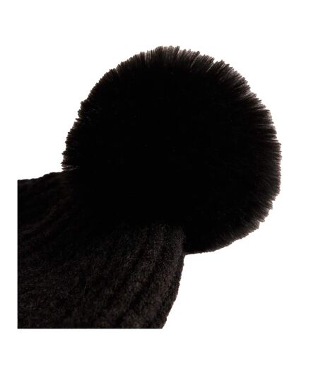 Unisex Adult Winter Bobble Hat Black Ted Baker