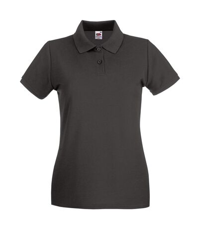 Polo premium femme graphite clair Fruit of the Loom Fruit of the Loom