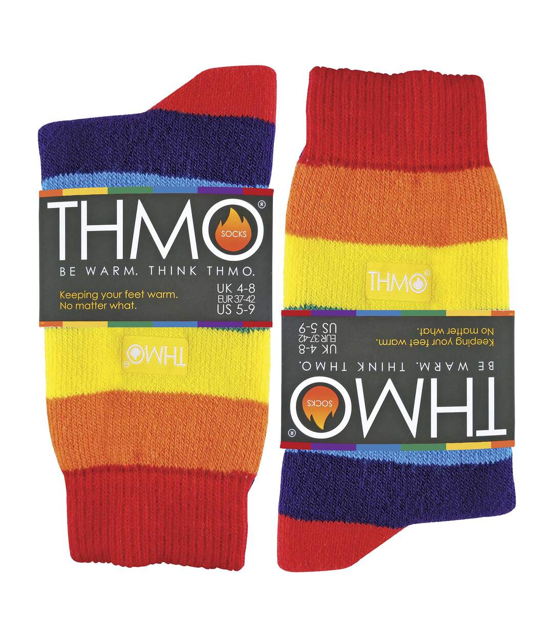 THMO Chaussettes Thermiques Hiver avec Arc en Ciel-3
