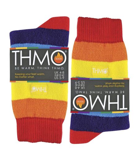 THMO Chaussettes Thermiques Hiver avec Arc en Ciel