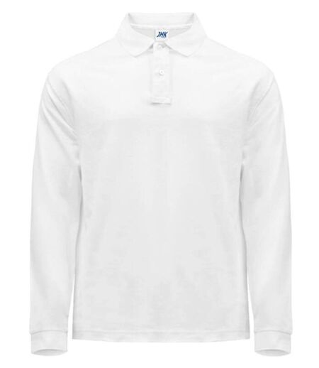 Polo manches longues - Homme - JK215 - blanc