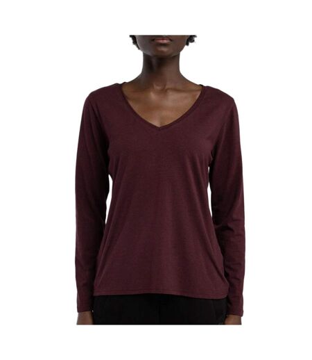 T-shirt bordeaux femme teddy smith mianas - l