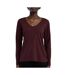 T-shirt bordeaux femme teddy smith mianas - l-1