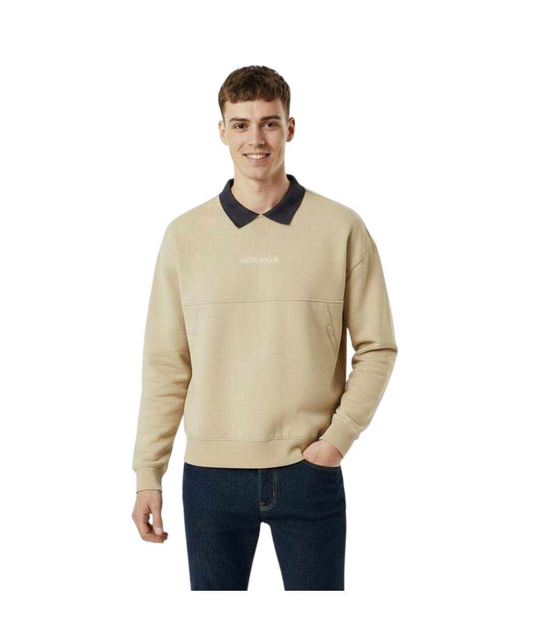 Mens Collared Regular Sweatshirt Willow Jack Wills-4