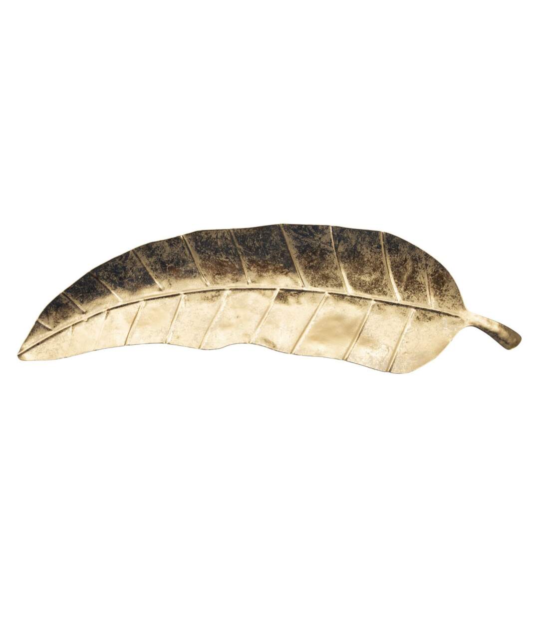 Vide-Poche sur Pied en Métal Foglia 38cm Or-2