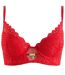 Soutien-gorge ampliforme coque moulée rouge Amélie-1