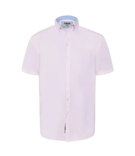 Chemise Manches Courtes James Homme Rose Duke