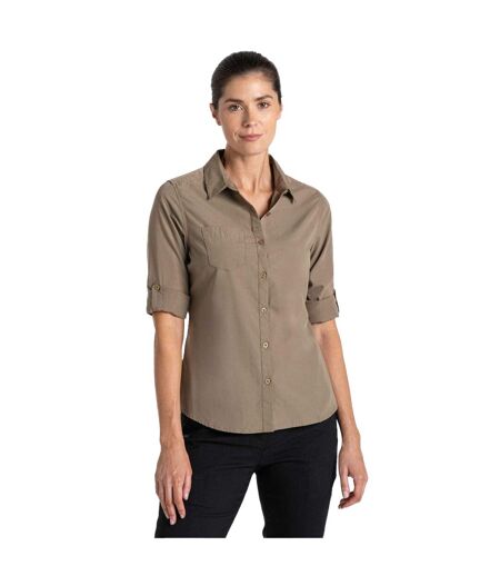 Chemisier Manches Longues Kiwi Femme Beige Craghoppers