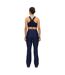 Womens/ladies Performance Flared Gym Leggings Indigo Rohnisch-3
