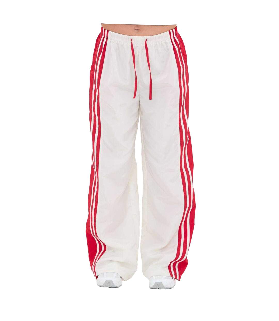 Womens/ladies Side Stripe Relaxed Fit Joggers White I Saw It First-2