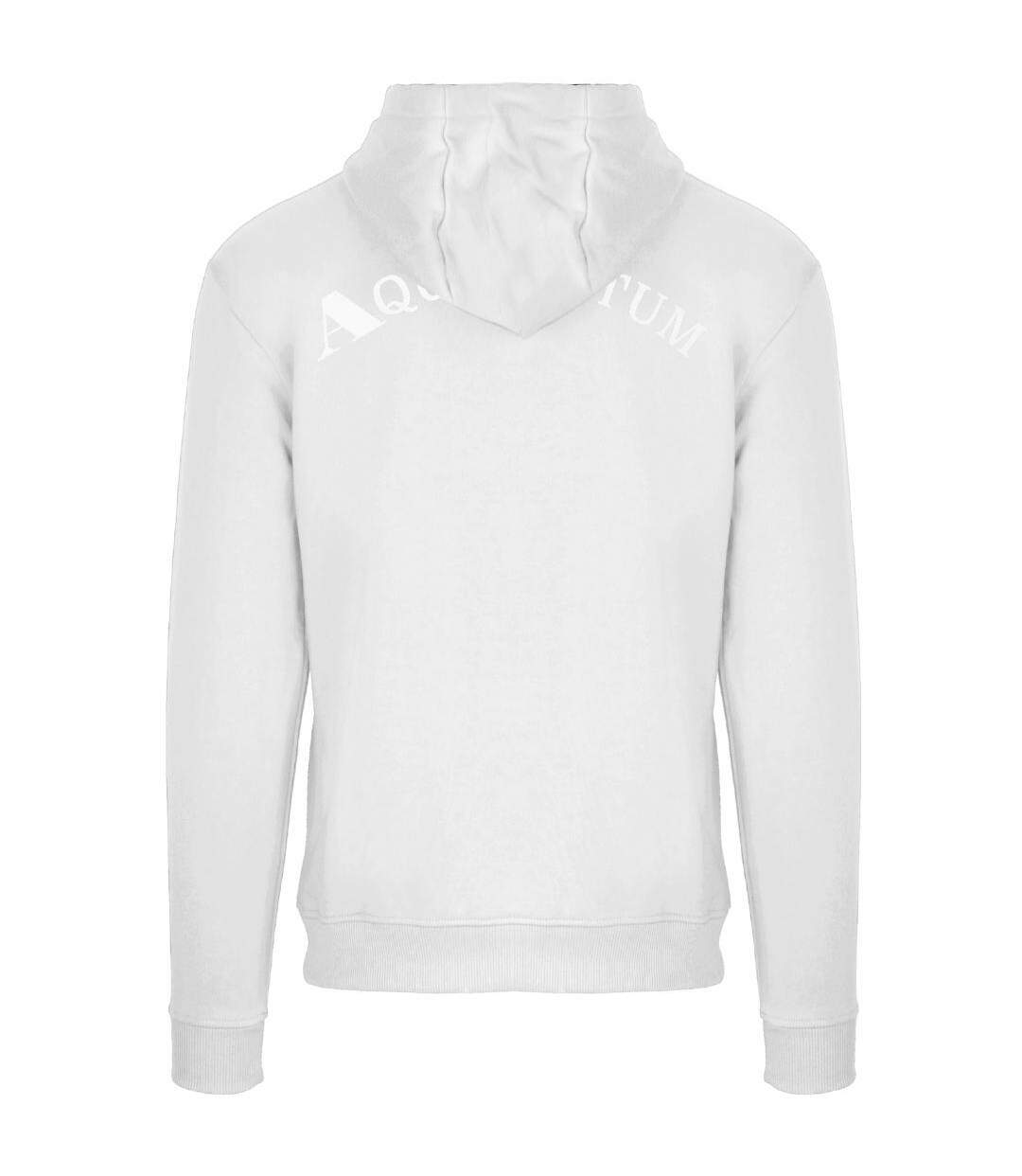 Sweat À Capuche Motif Écusson Aq Homme Blanc Aquascutum-2