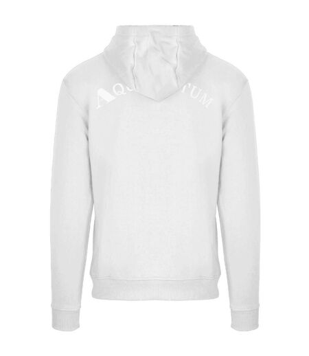Sweat À Capuche Motif Écusson Aq Homme Blanc Aquascutum