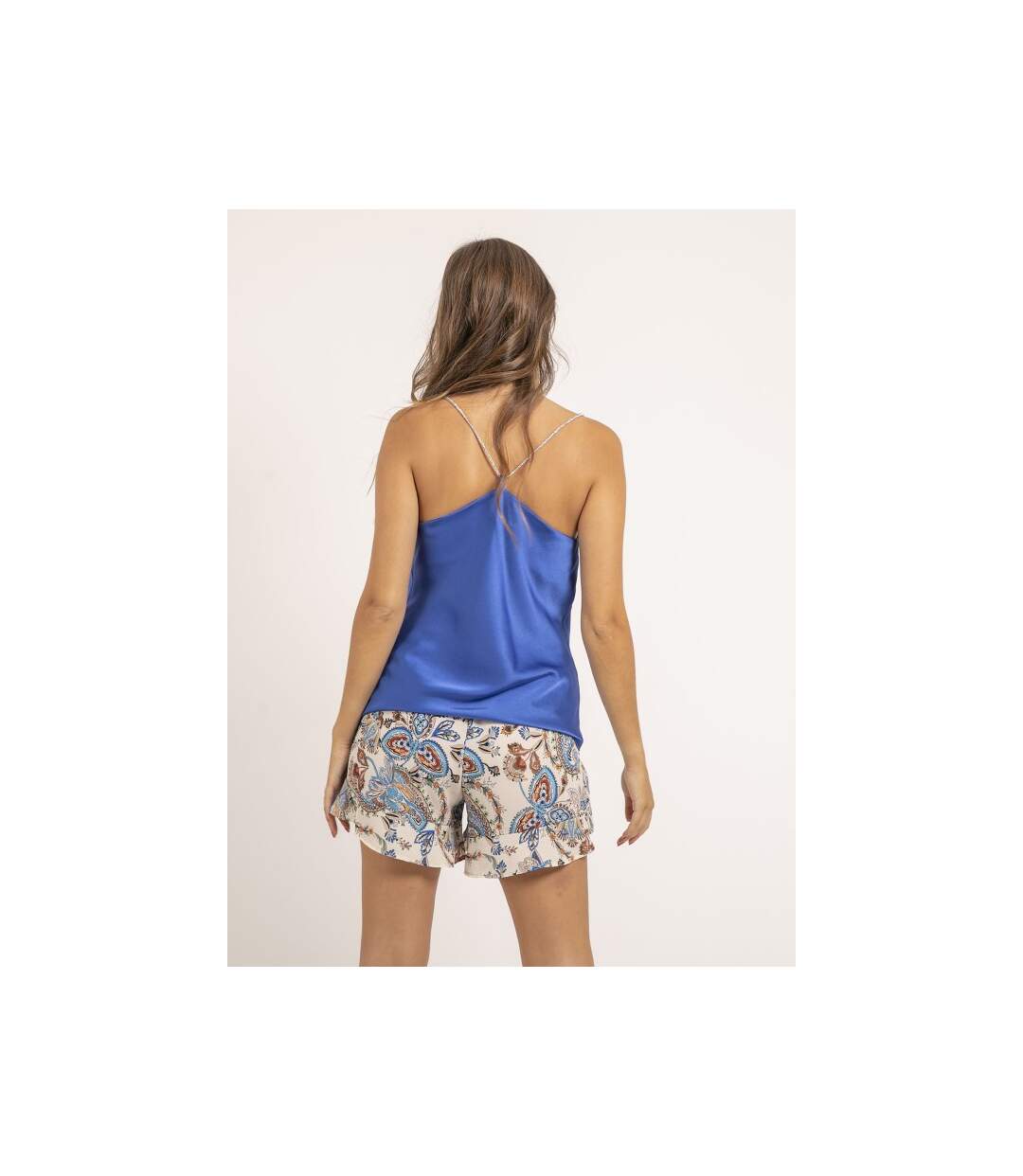Caraco satin col bénitier FOLINE - Dona X Lisa-2