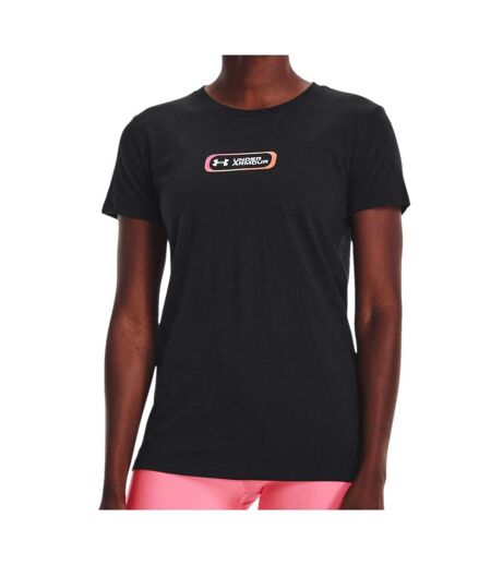 T-shirt Noir Femme Under Armour Gradient Pill - M