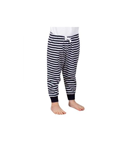 Pantalon de détente bébé bleu marine / blanc à rayures Larkwood