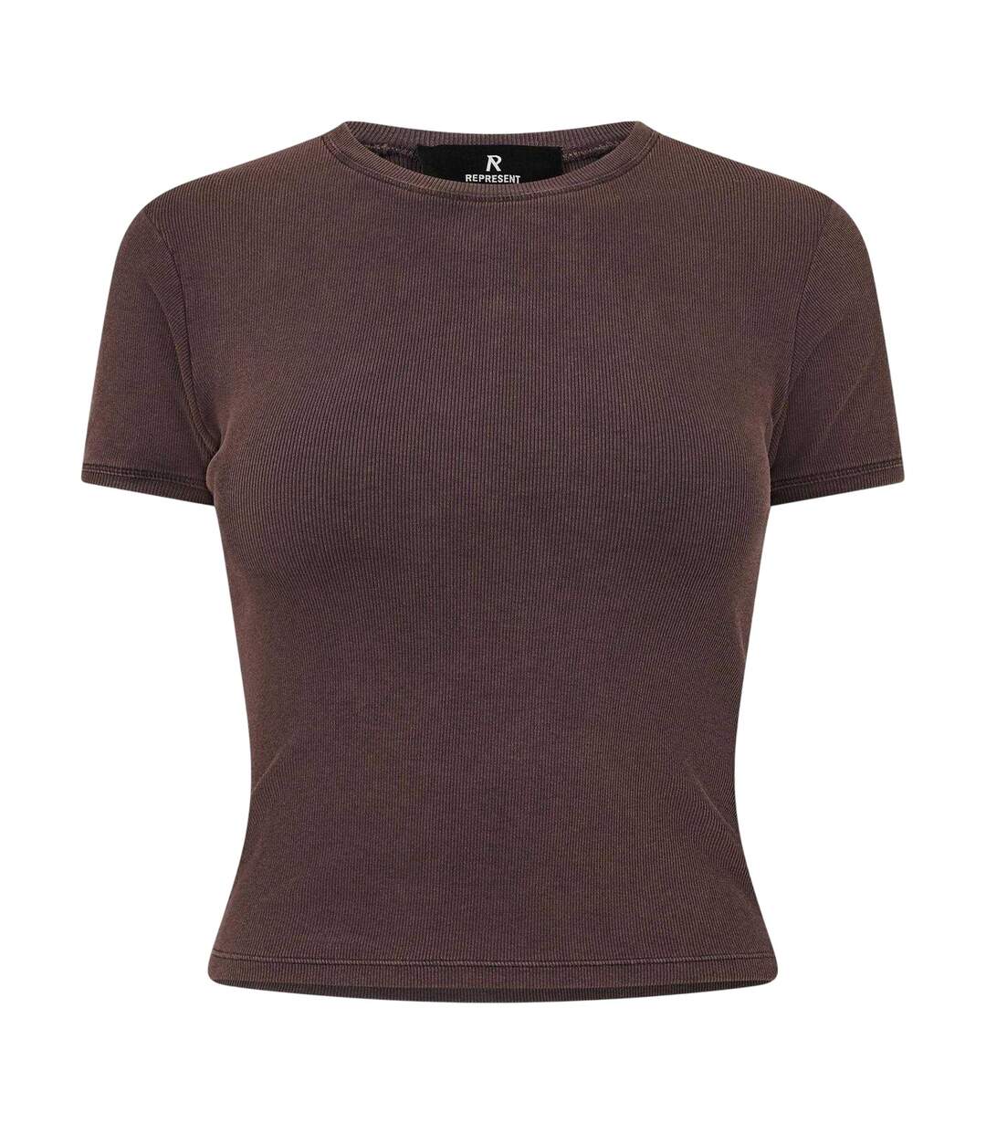 Womens/ladies Slim T-shirt Cherry Truffle Brown Represent-2