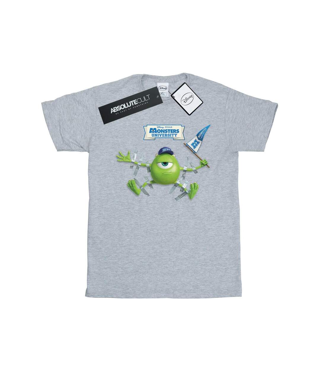 Disney - T-shirt MONSTERS UNIVERSITY TAPED MIKE - Femme (Gris chiné) - UTBI17114-1