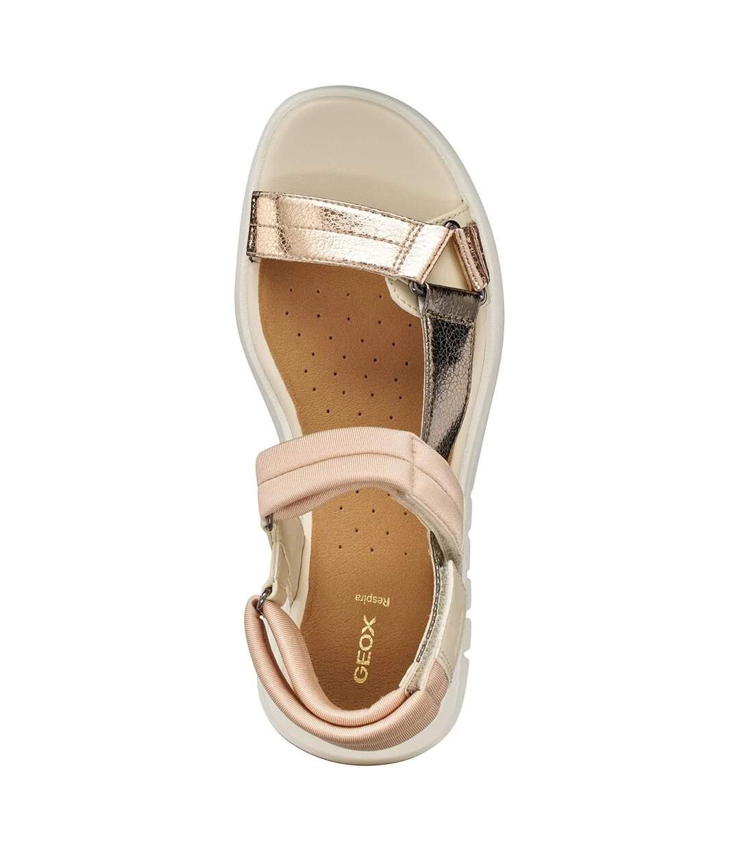 Sandales Flextride S Femme Jaune Beige Foncé Geox-4