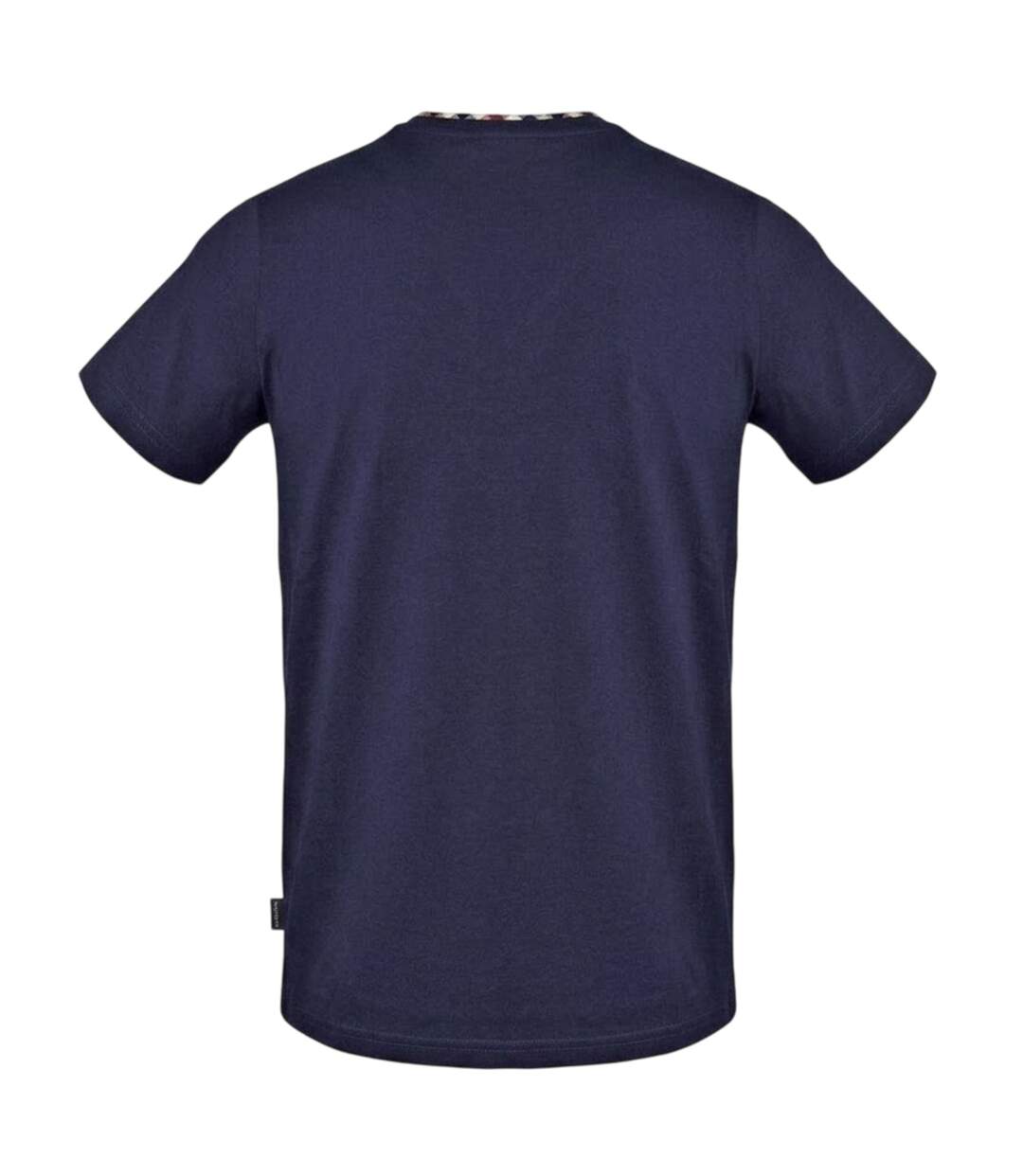 Mens Crest Cotton T-shirt Navy Aquascutum-2
