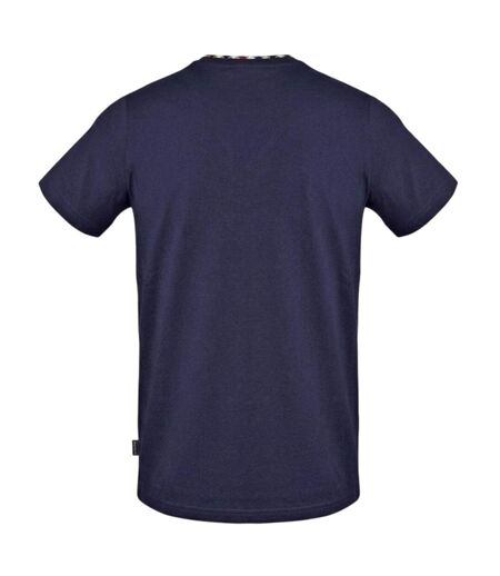 Mens Crest Cotton T-shirt Navy Aquascutum
