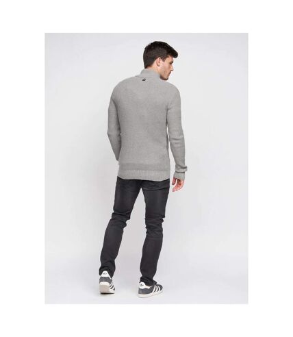 Duck and Cover Mens Gardfire Knitted Sweater (Gray Marl)