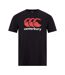 Canterbury Mens Logo T-Shirt (Black/White/Red)