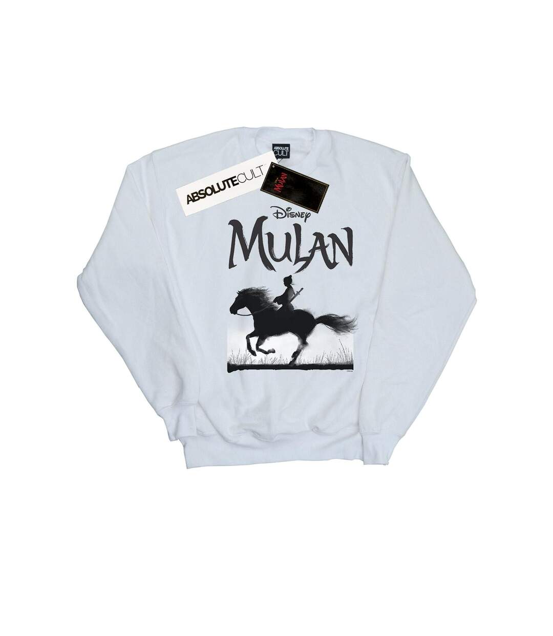 Disney Femmes/Les femmes Mulan Movie Mono Horse Sweatshirt (Blanc) - UTBI26589-1