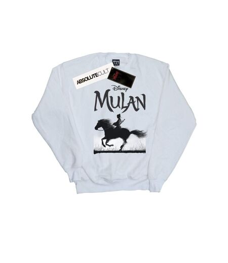 Disney Femmes/Les femmes Mulan Movie Mono Horse Sweatshirt (Blanc) - UTBI26589