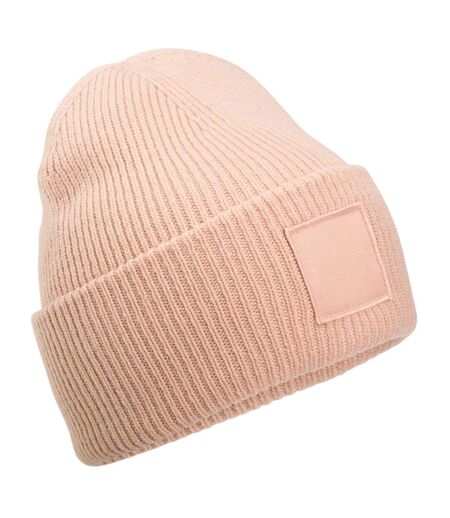 Unisex Adult Tonal Patch Cuffed Beanie Peach Beechfield