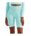 TriDri Womens/Ladies Melange Melange Seamless 3D Cycling Shorts (Peppermint) - UTRW8442