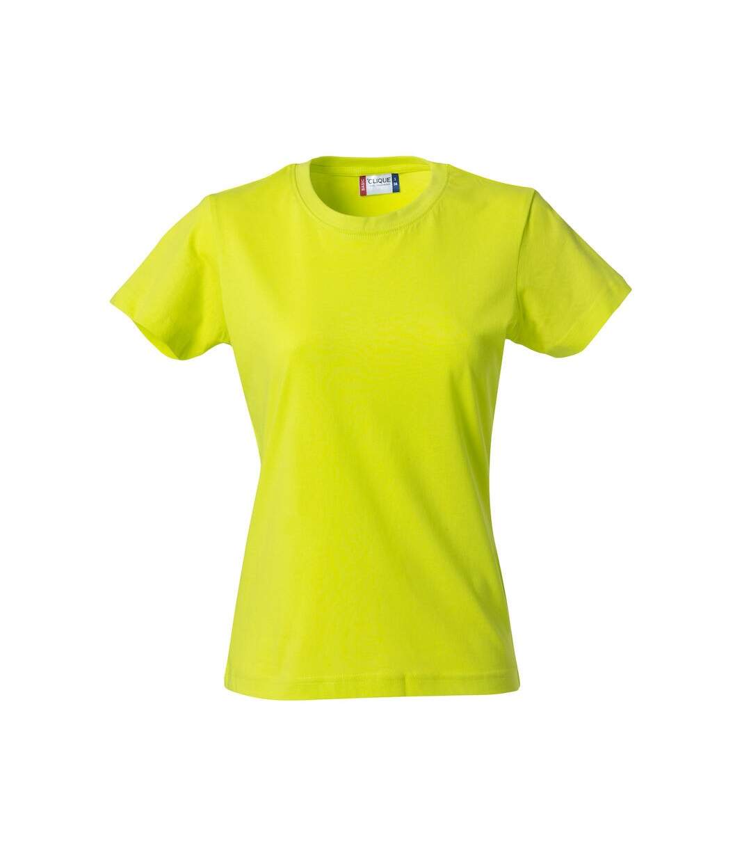 T-shirt femme vert fluo Clique-1