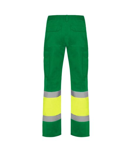 Pantalon Naos Homme Vert Jaune Fluo Roly Workwear