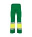 Pantalon Naos Homme Vert Jaune Fluo Roly Workwear-2