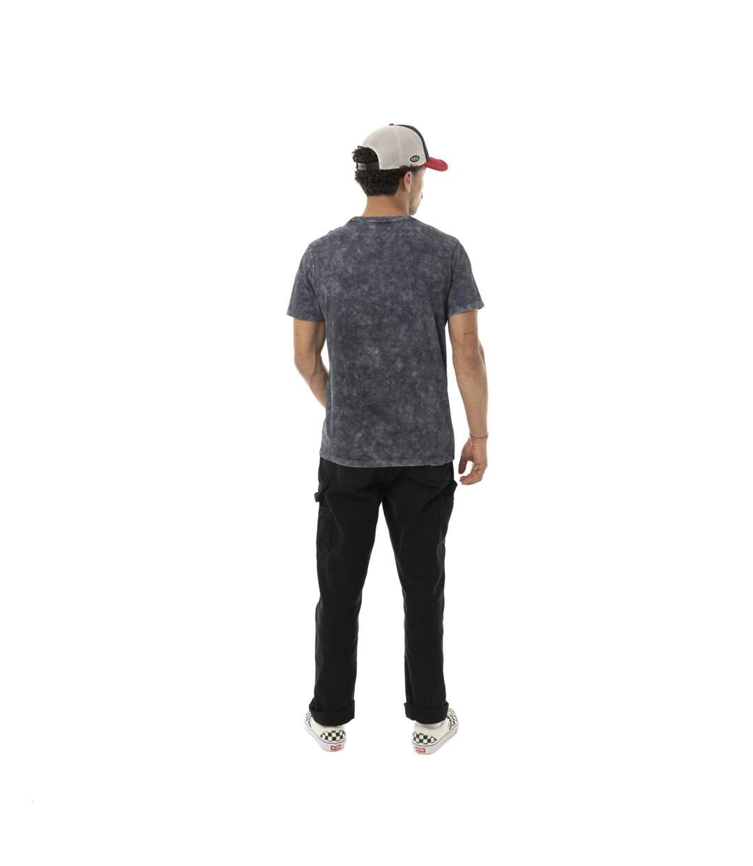 T-shirt homme col rond en jersey acid wash et print devant Cars Vondutch-5