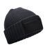 Bonnet Adulte Gris Foncé Noir Beechfield-1