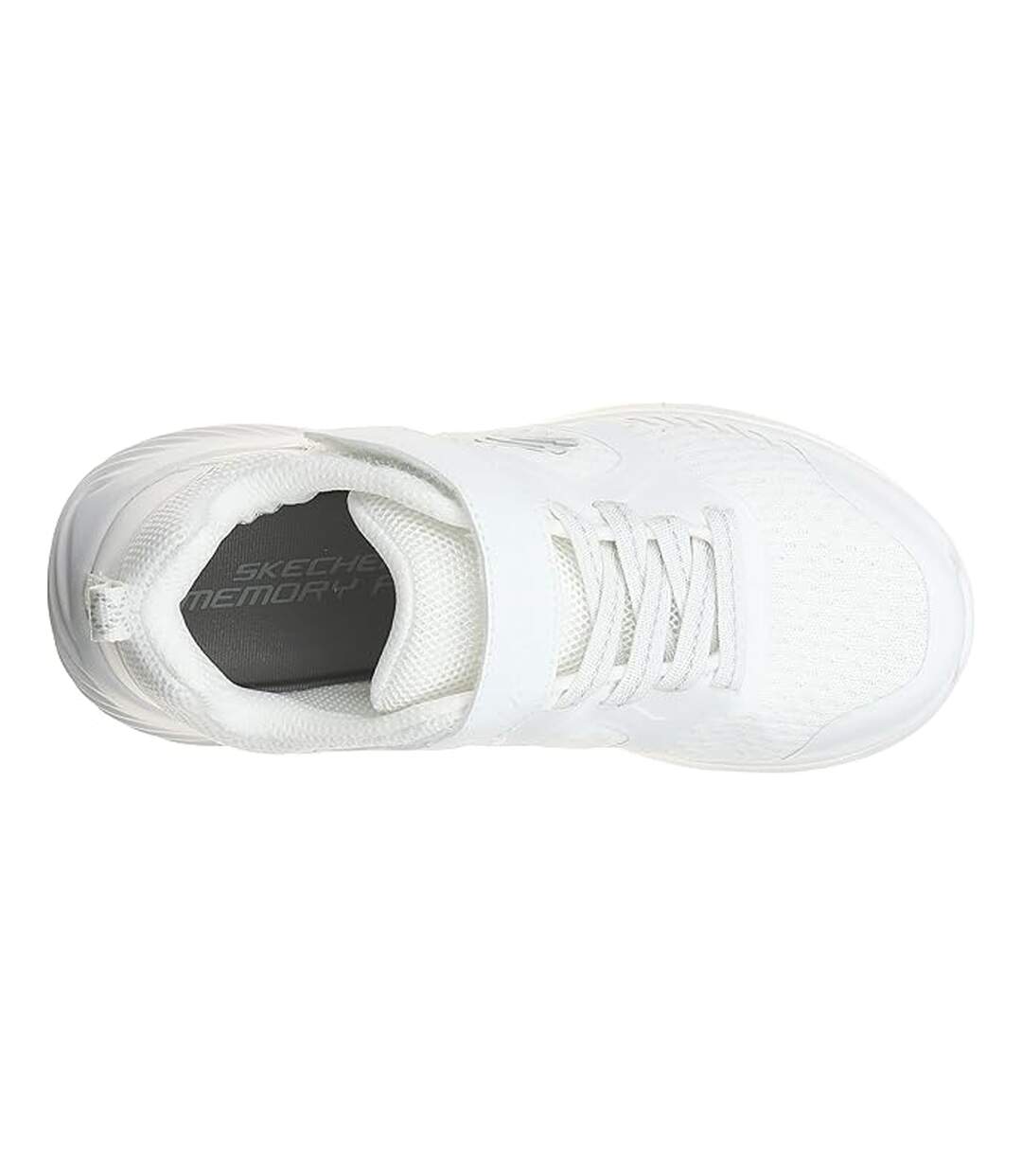 Childrens/kids Bounder Mesh Trainers White Skechers-3