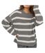 Pull Blanc/Gris Femme JDY Stripe Pullover - L