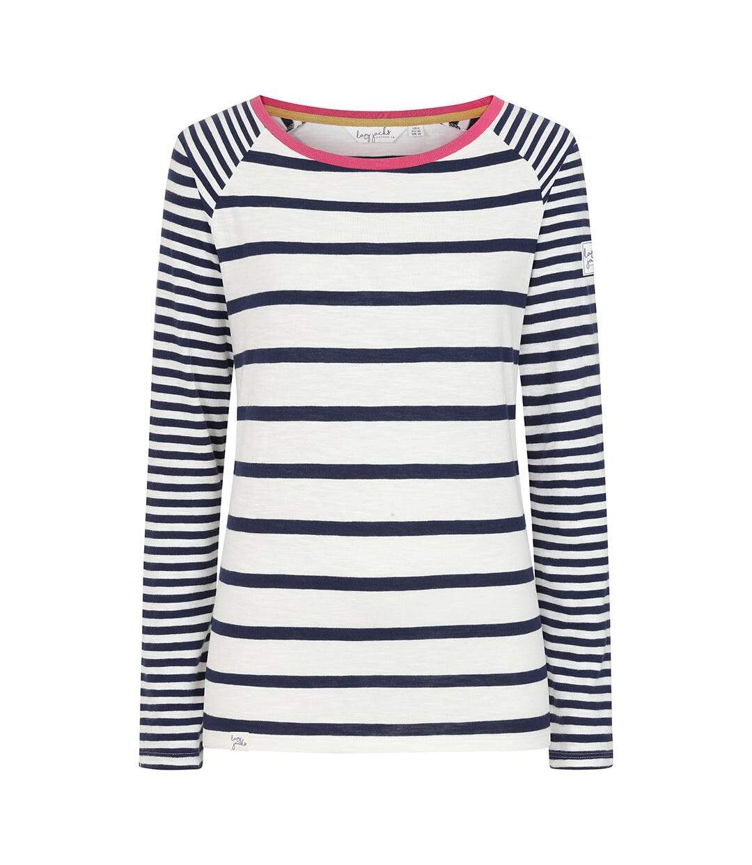 T-shirt Manches Longues Femme Lilas Foncé Lazy Jacks-1