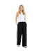Womens/ladies Striped Joggers Black White Brave Soul-1