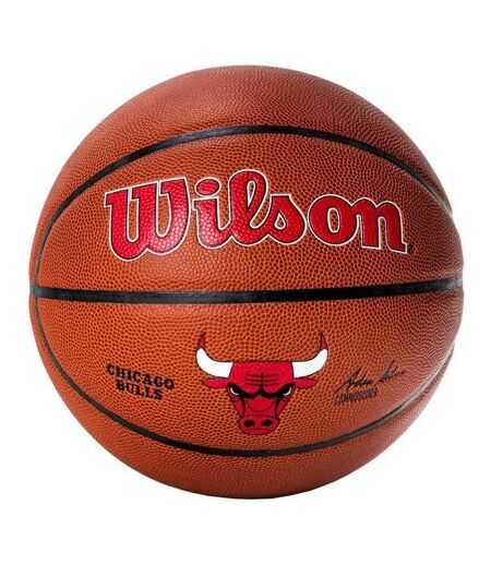Ballon De Basket Motif/style Chicago Bulls Team Alliance Taille 7 Marron Wilson