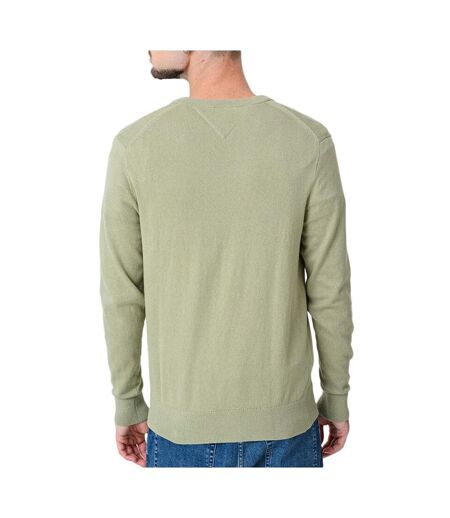Pull kaki homme tommy hilfiger pima mw0mw28047