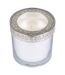 Bougie Verrine Parfumée Élégant 10cm Argent-1