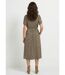 Robe longue cache-coeur motif léopard-2
