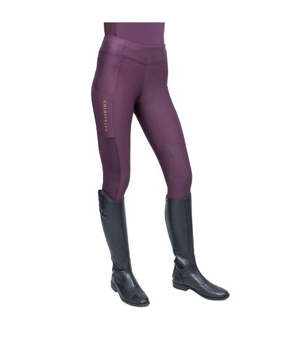 Collant d´équitation ednam femme mûre violette Coldstream