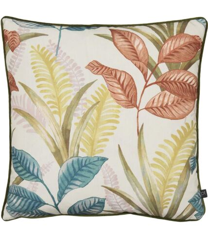 Prestigious Textiles Sumba Leaf Throw Pillow Cover (Coral) (50cm x 50cm) - UTRV2268