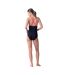 Aquawave Womens/Ladies Sublime One Piece Bathing Suit (Black/Raspberry Sorbet)